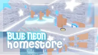 Roblox Studio || Blue Neon Homestore || SpeedBuild