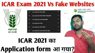ICAR Exam 2021 Vs Fake website | ICAR Application form 2021? ICAR Exam 2021 | ICAR UG/JRF 2021