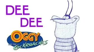 How to Draw - DEE DEE (Oggy and the Cockroaches) #26 /// Как нарисовать - ДИ-ДИ #26