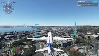 Airbus A320 landing in San Diego - first attempt