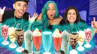 O ULTIMO A PARAR DE TOMAR MILK SHAKE GANHA !!! - CAROL LOURES, JULLY MOLINA, GUI