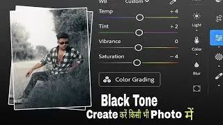 How to Create Different Type of Black Tone of any Photos ✨| How to add Black Tone in Lightroom