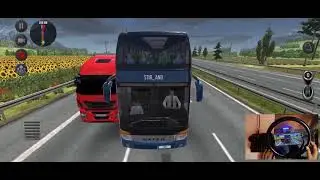 Steering Wheel Android Gameplay Bus Simulator Ultimate #3