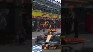 Lando drifting in the pitlane #f1shorts #formula1