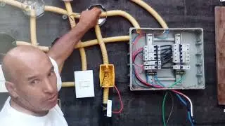 ligação de uma lampada com interruptor simples (Curso Completo 7ª aula)