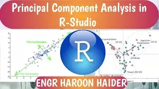 Principal Component Analysis (PCA) in R Studio || Statistical Analysis in R || By Haroon Haider