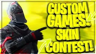 Fortnite live|Custom games + Skincontest|