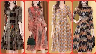 Most Attractive Stylish And Trendy Designer Printed Midi A-line/Skater Dresses