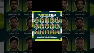 Pakistan Squad World Cup squad 2023 