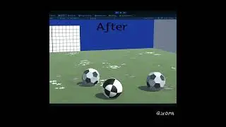 Before vs after Football bug fixing