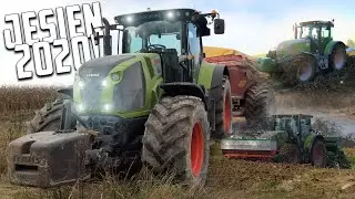 🔥 MOKRA JESIEŃ 2020 🔥 TESTY?! ORKA, WAPNO, SIEW / CLAAS AXION 850 / CLAAS ARION 640 /CLAAS ARES 697