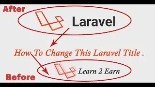 How to change laravel title change .