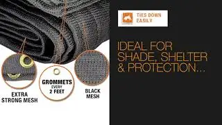 Xpose Safety Heavy Duty Mesh Tarp Black Protective Cover with Air Flow – Tear Resistant