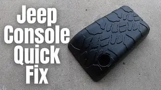 Jeep Wrangler Center Console Quick Fix (TJ Cracked Arm-Rest Lid)