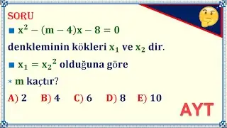 İkinci Dereceden Bir Bilinmeyenli Denklemler “Bu Soru Tipini Nasıl Çözüyorduk”Hatırlayalım💥💥