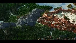Timelapse Huge Fantasy MMORPG Map - 8000x8000 [WorldPainter]