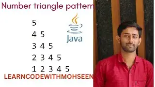 Pattern Program 20 | 5*5 Number Pattern in Java | Triangle Pattern in Java with dry run(Hindi/Urdu)