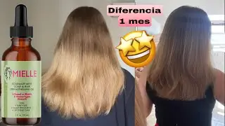 Aceite de romero MIELLE para el crecimiento del pelo + mi rutina de cuidado del cabello