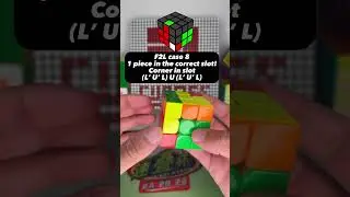 F2l case 8: 1 piece in the correct slot! Corner in slot!