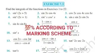 Exercise 7.3 class 12 maths