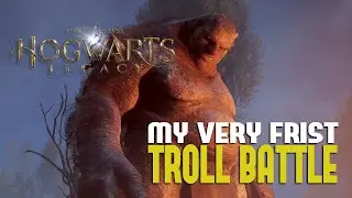 First Troll Battle In Hogwarts Legacy - 4k