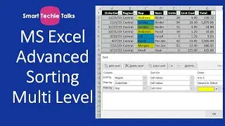 How to sort data Multilevel in MS Excel #excelbasics #sortinginexcel #excel