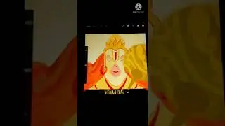 Jai Hanuman 🕉️ Digital iPad Painting #shorts • #procreatewithanika