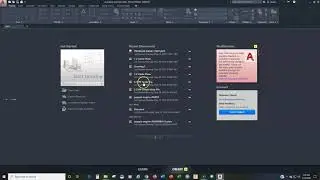 AutoCAD Start Tab