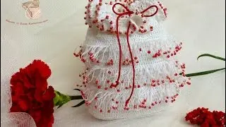 Bead Crochet. Crochet a small Handbag with Elena Kirpichnikova