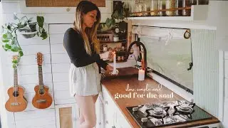 Peaceful morning routine while living in my van..