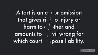 Tort in Law