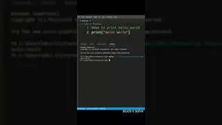 Python program to print hello world| python language | coding | 