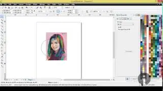Belajar CorelDraw - Cara Memasukkan Gambar di Dalam Objek pada CorelDraw X4