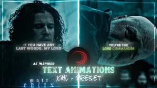 Ae Inspired Text Animations like 