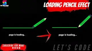 How to Pencil Loading Animation Effect Using css | Html5 CSS3 ||