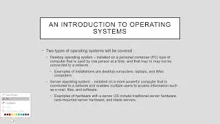 OpSys Intro to Operating Systems Part 1