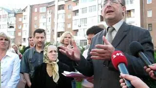 Тернопіль. П. Ландяк прийшов на вимогу людей