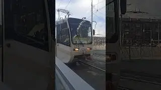 вагон N2185 респект водителю редкого ктм 619 на 2#трамвай #новосибирск