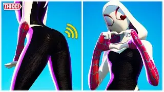 Fortnite THICC 'SPIDER GWEN' SKIN Showcased in REPLAY THEATRE 🍑😍❤️