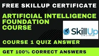 AI Certification Course 1 quiz answers | AI Foundation Course by SkillUp Online Free Course 2021