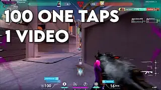 100 One Taps In 1 Video - Valorant