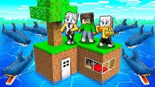 SOPRAVVIVIAMO 24 ORE nell'ISOLA PIÙ PICCOLA di Minecraft!