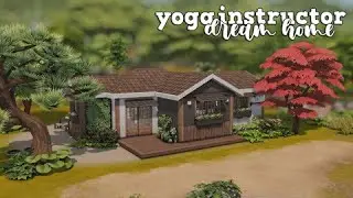yoga instructor's dream home 🍵 | the sims 4 speed build | no cc