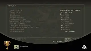 Metal Gear Solid 3: Snake Eater - Foxhound Rank