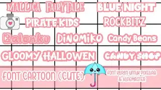 FONT KEREN UNTUK PIXELLAB DAN KINEMASTER | FONT CARTOON