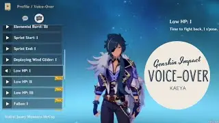 Kaeya Voice-Over by Josey Montana McCoy | Genshin Impact