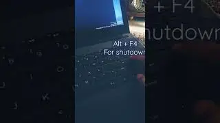 short cut key for shutdown laptop or computer