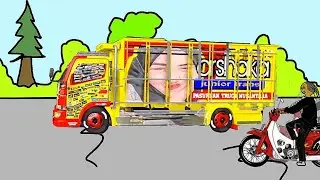 Animasi Truk Oleng Kejar kejaran Sama Motor Bekjul | Kartun Indonesia