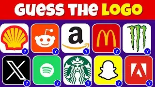 Guess the Logo in 3 Seconds | Most Famous Logos | Logo Quiz 2024