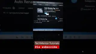 auto rename tag vs code extension ।‌ auto rename tag 